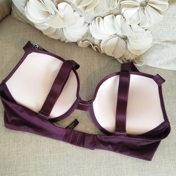 Victoria's Secret Very Sexy Rhinestone Crystal Shine Strap Plush Push-up Bra NWT - Picture 5 of 14